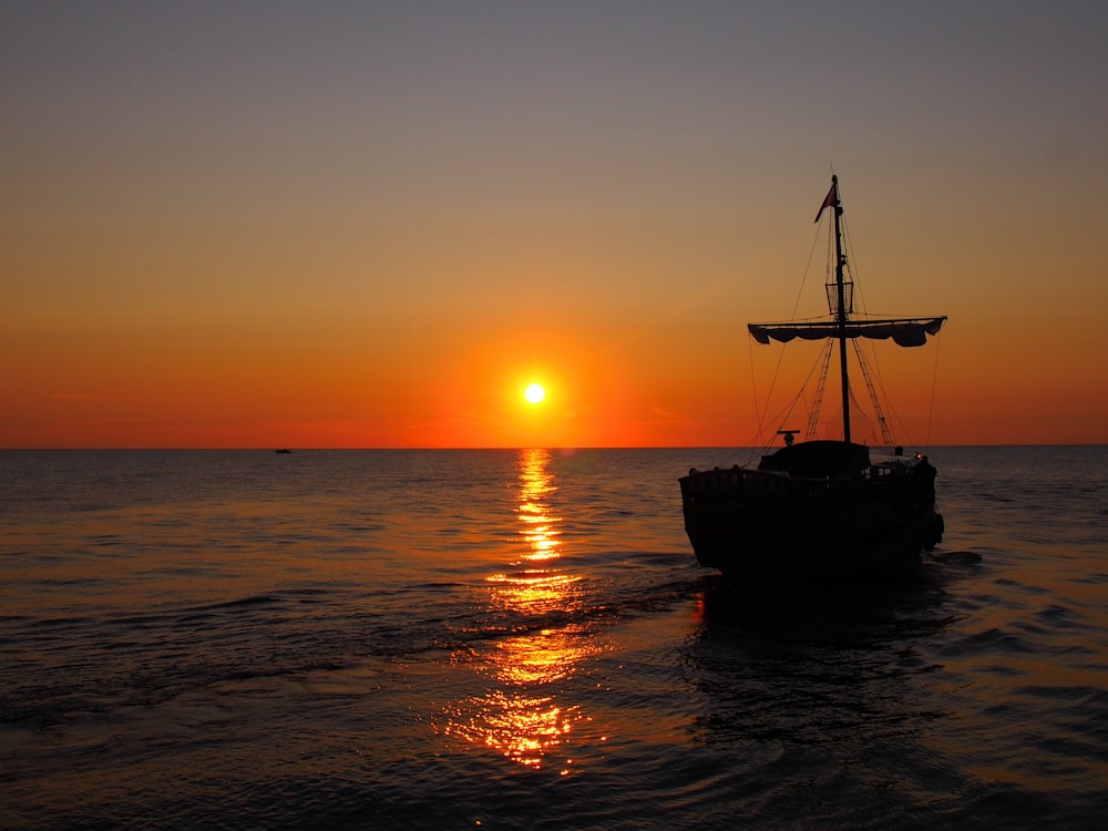 a boat in the water