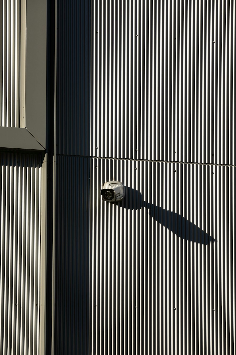 a black and white striped wall