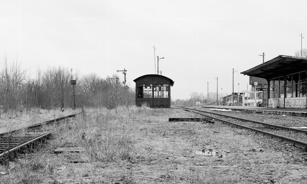 a train station next to a train track