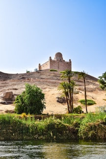 a castle on a hill