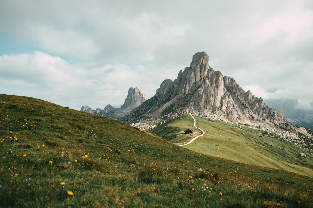 a road on a mountain