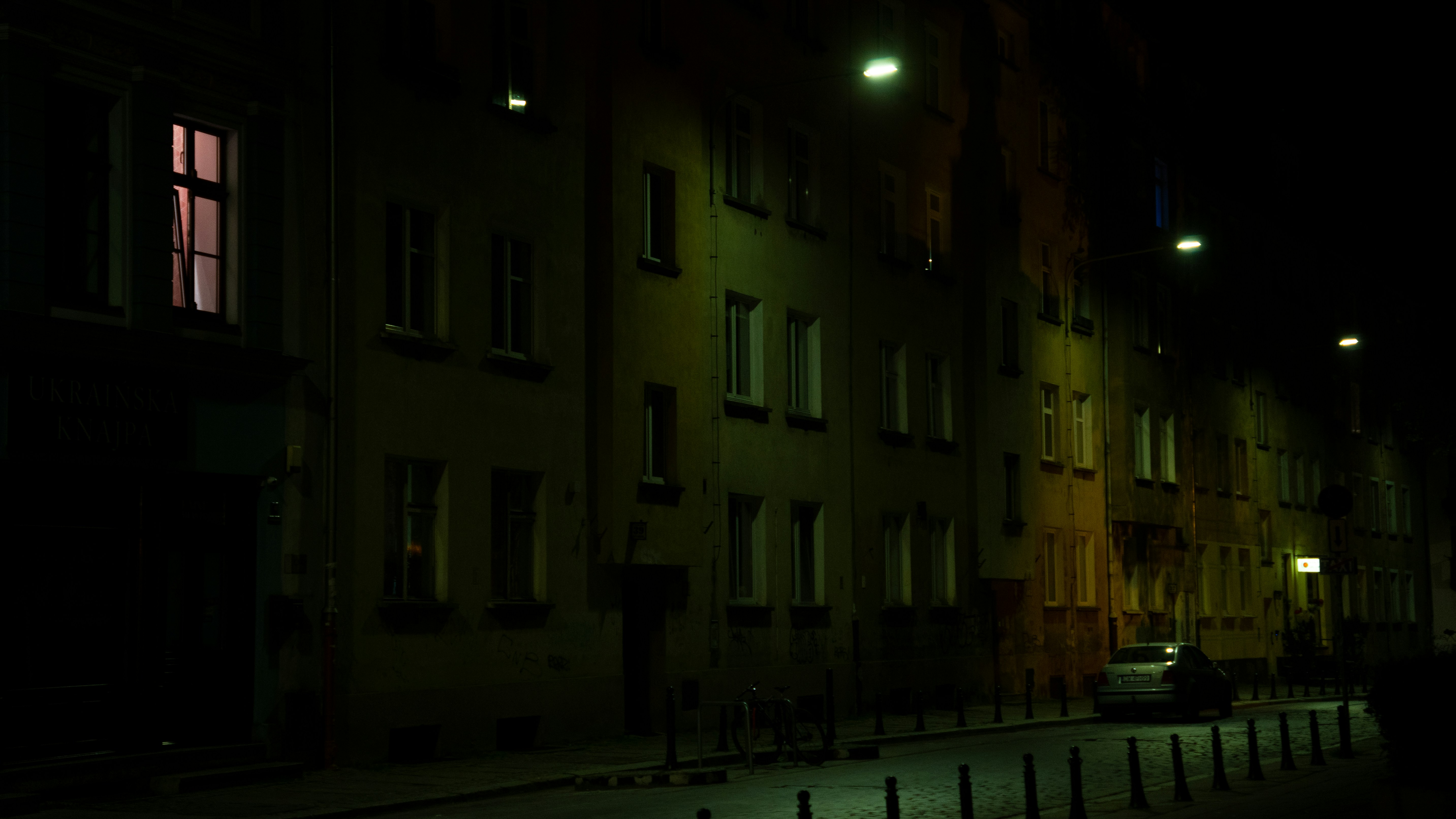 a street with buildings on either side