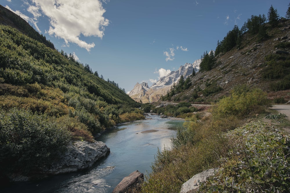 a river running through a valley