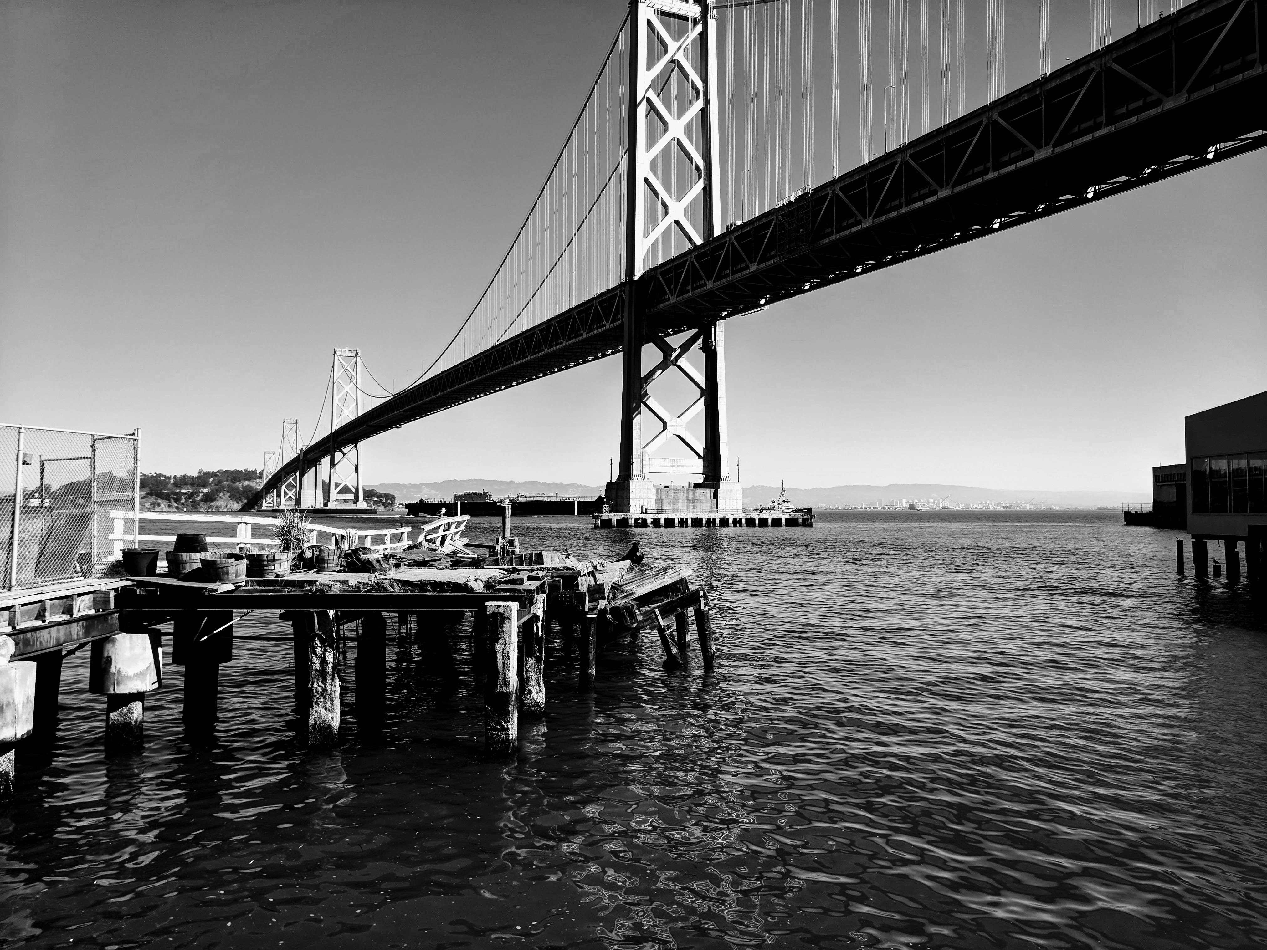 a bridge over water