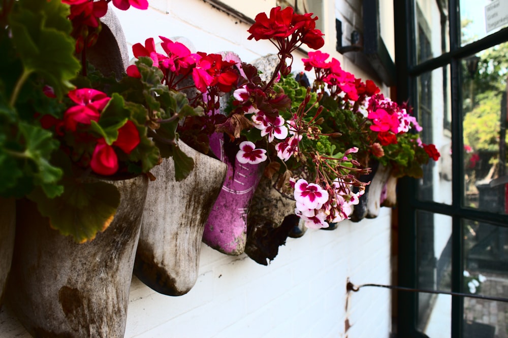 a vase of flowers