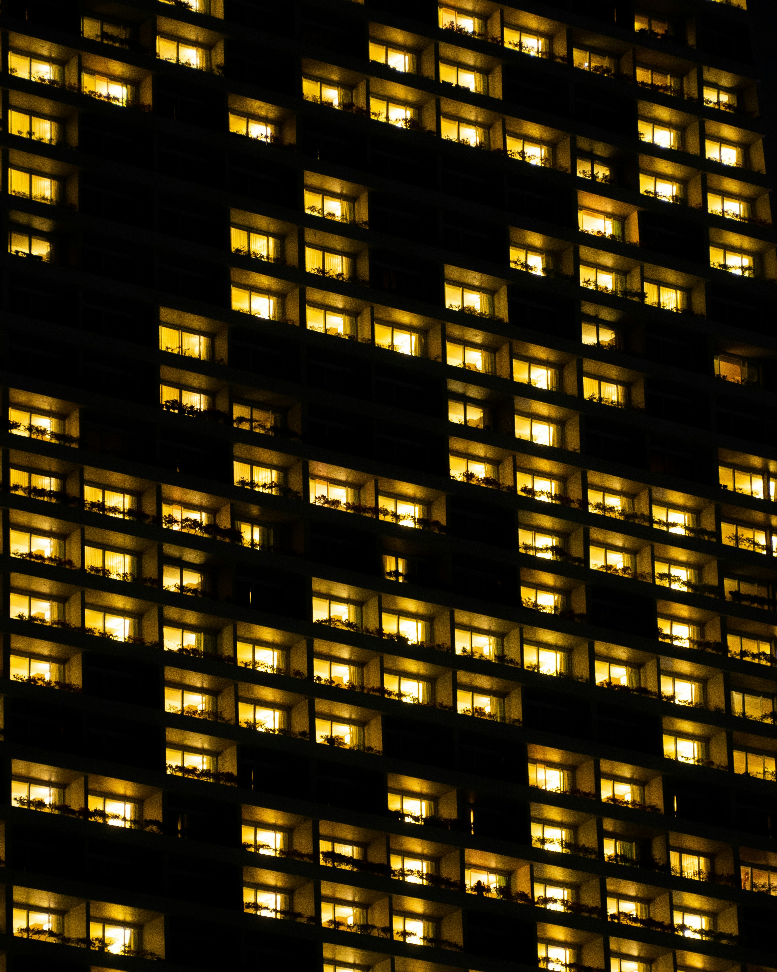 a building with many windows