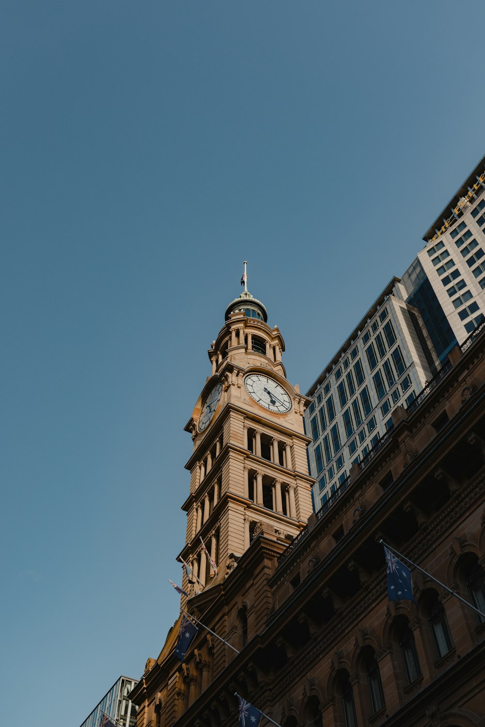 a clock tower on a building