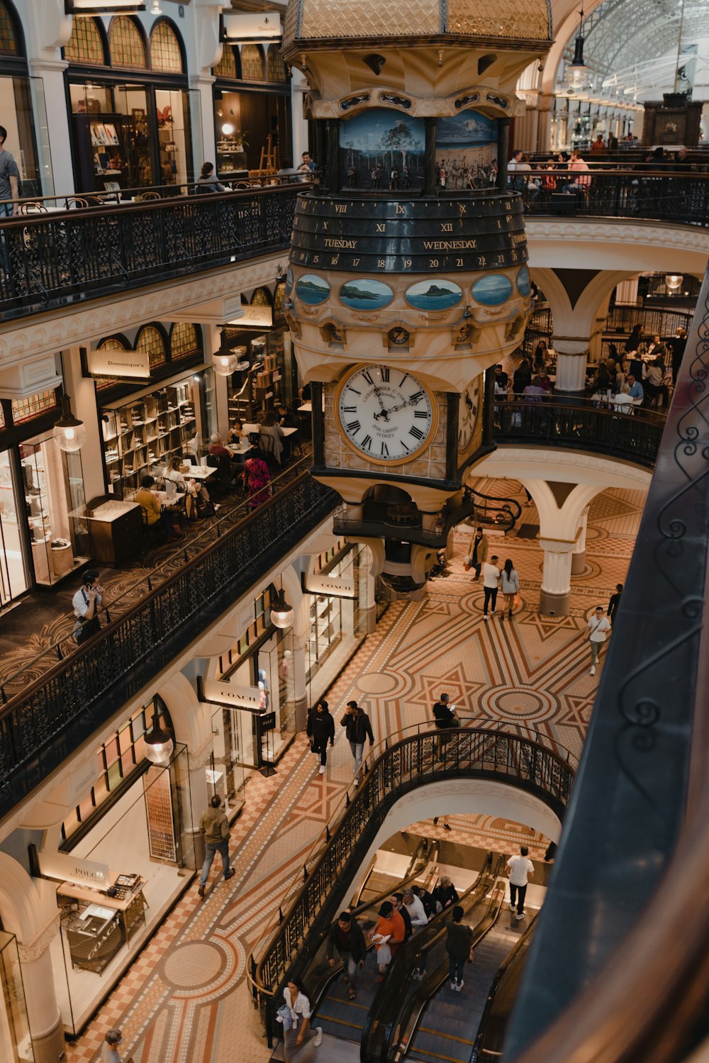 a clock on a tower