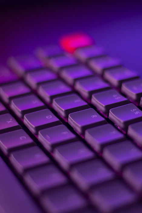 a close up of a computer keyboard