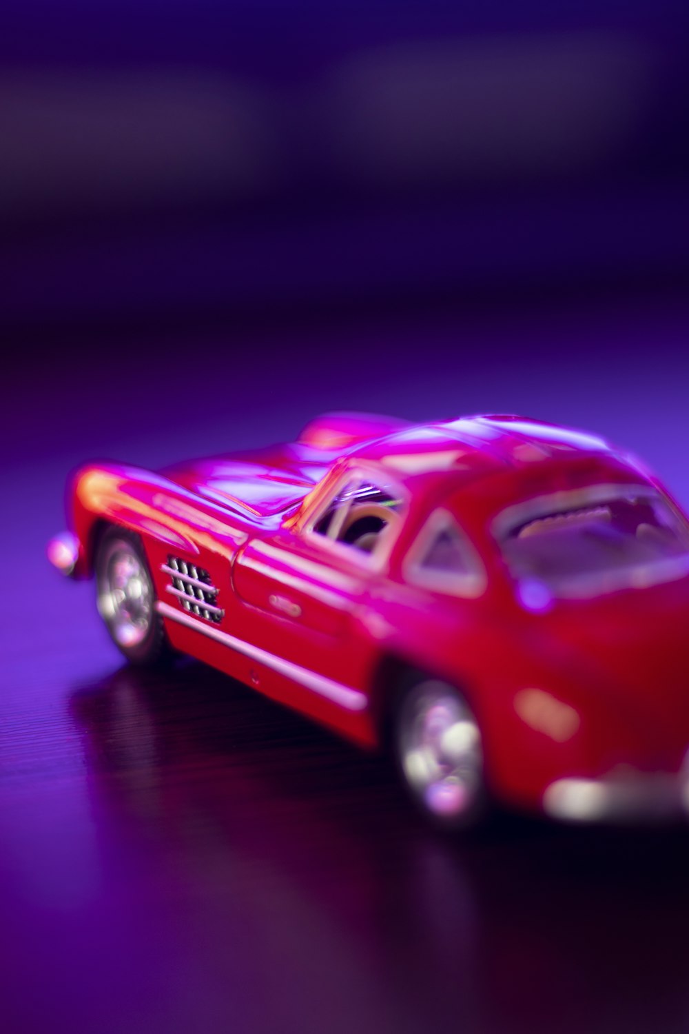 a close up of a toy car