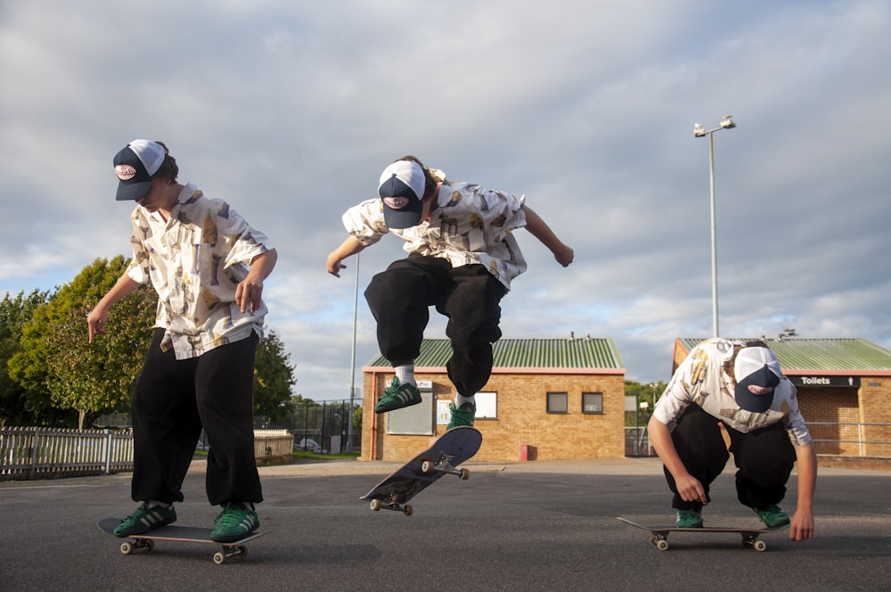 a man jumping on a skateboard