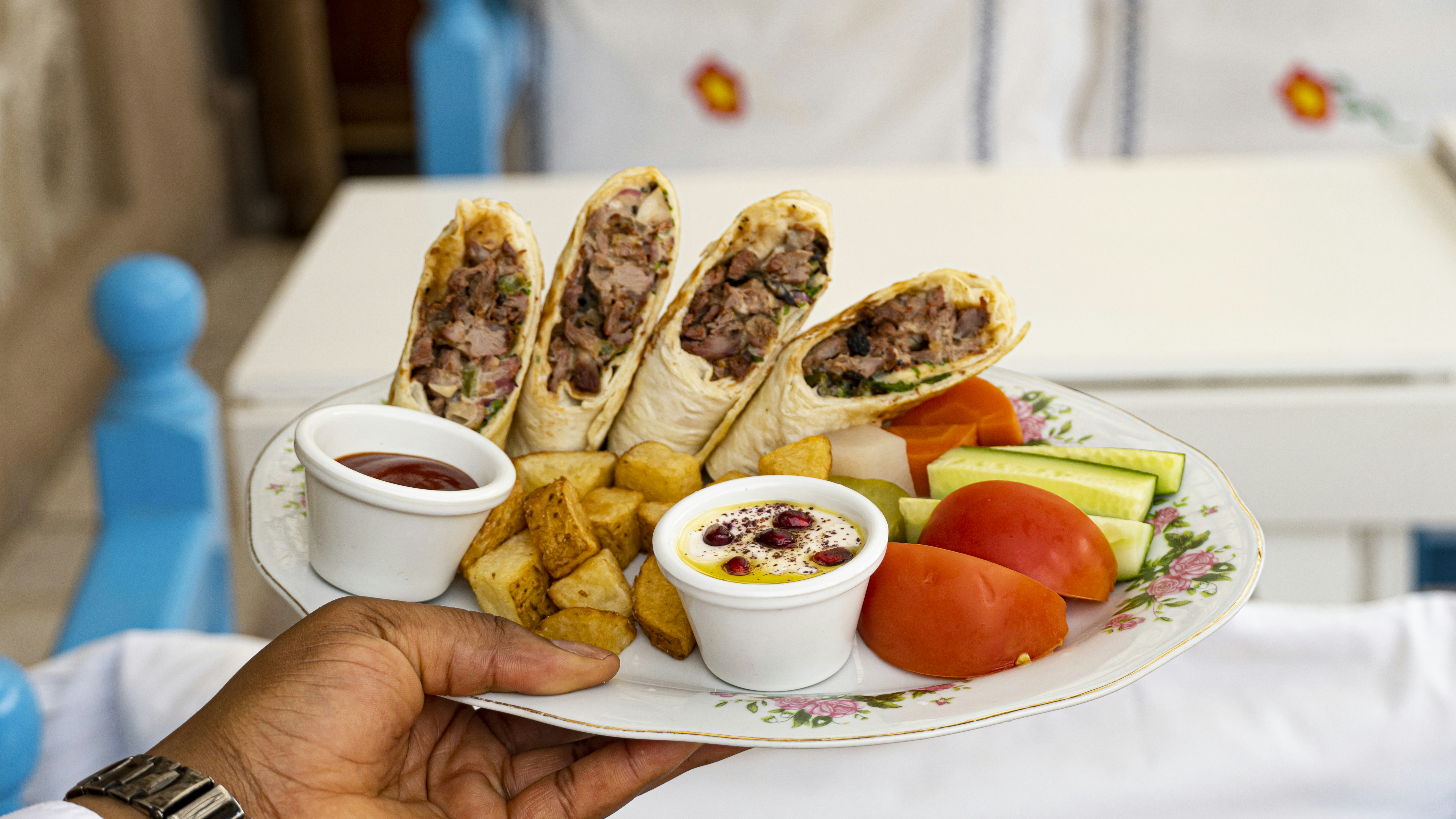 a plate of food