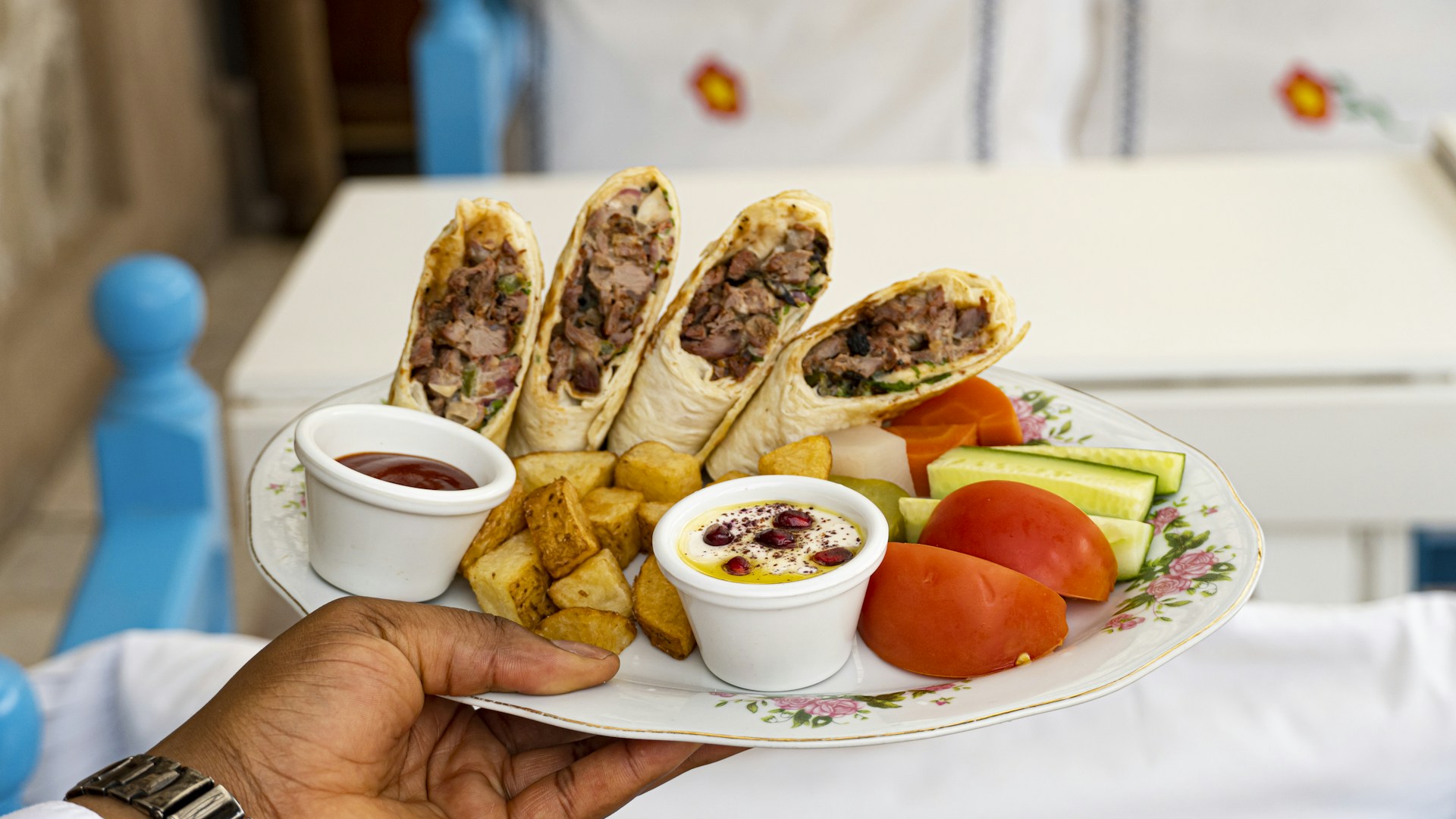 a plate of food