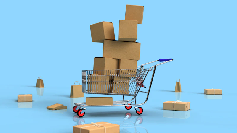 Online shopping on a phone