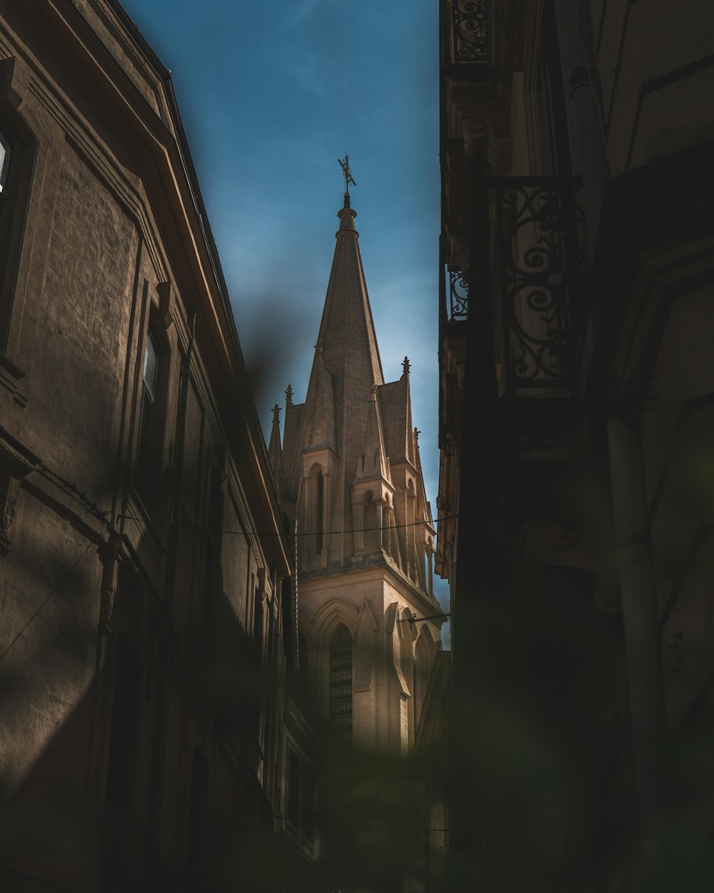 a tall building with a tall spire