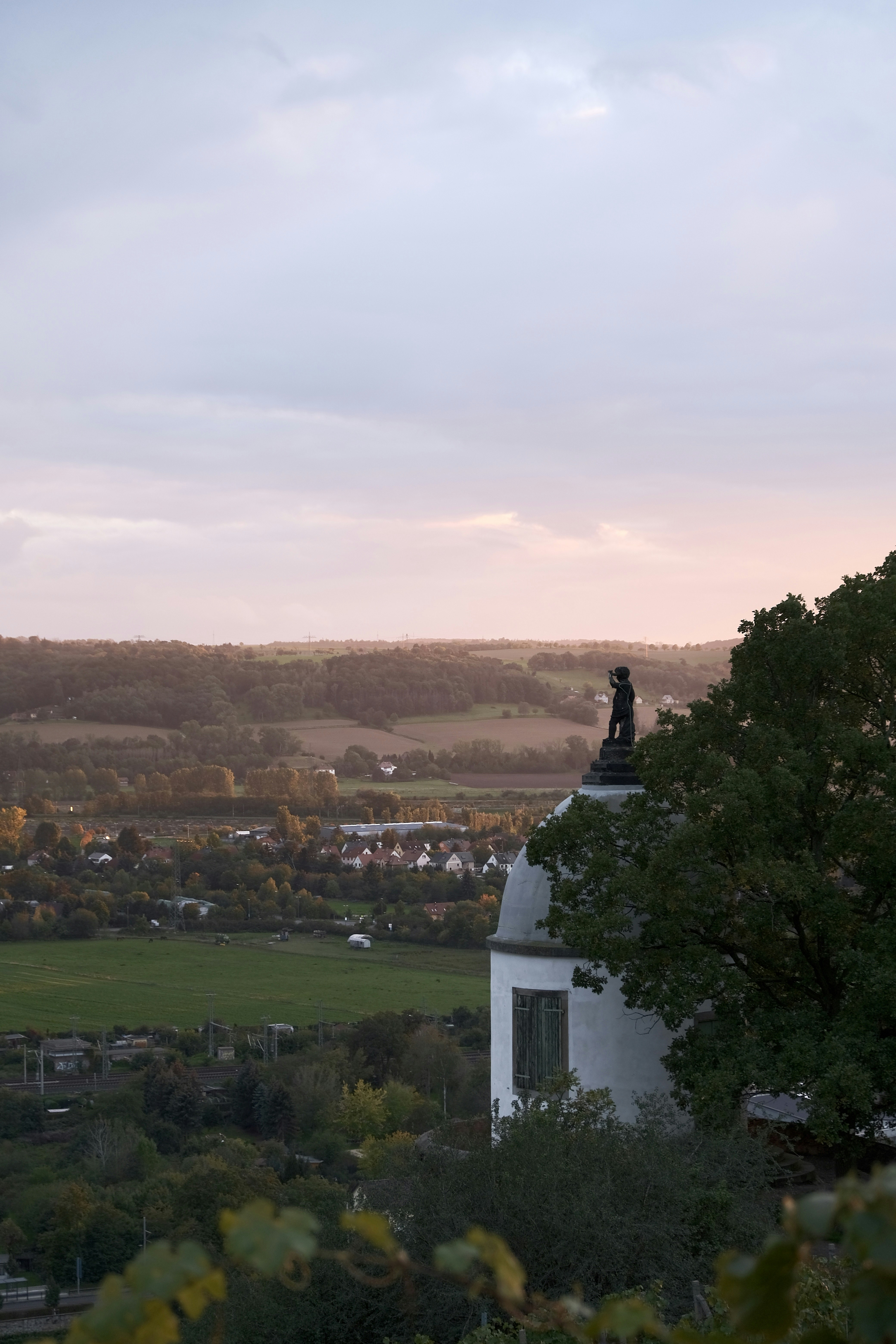 a statue on a building