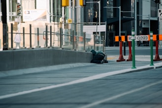 a person lying on the ground