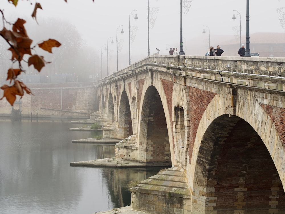 a bridge over water