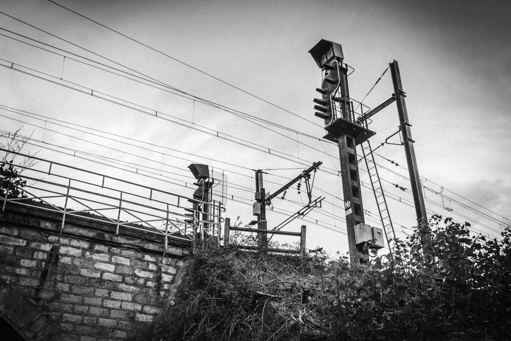 a power line on a wall