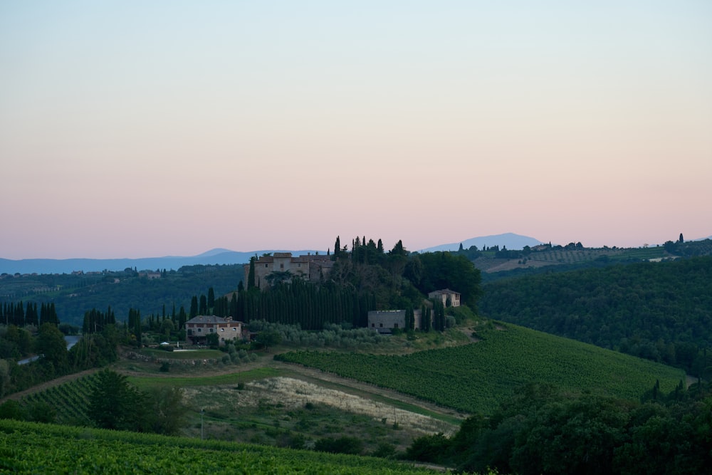 a building on a hill