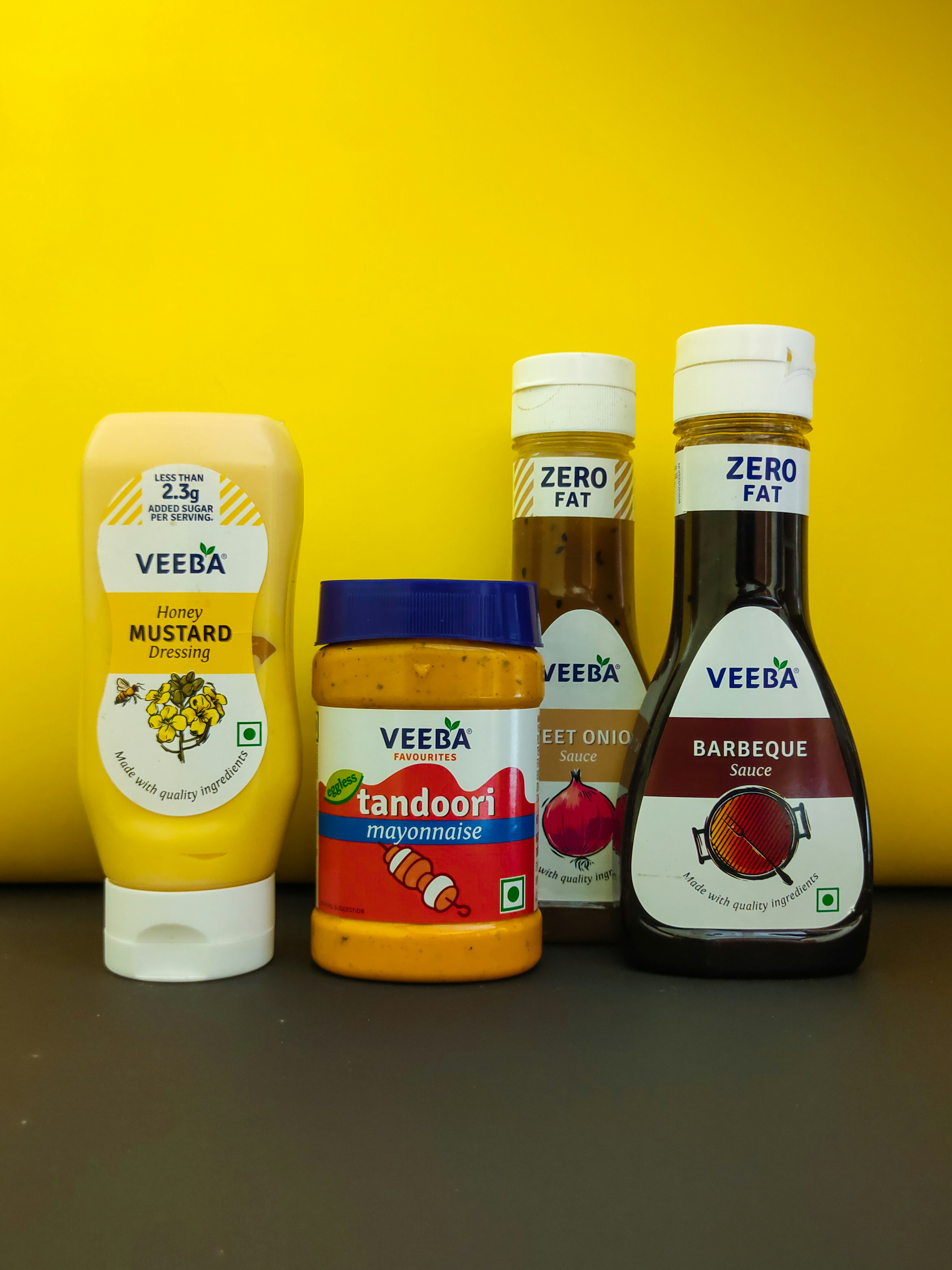 Selection of sauces tartar sour cream chili ketchup mustard curry sauce