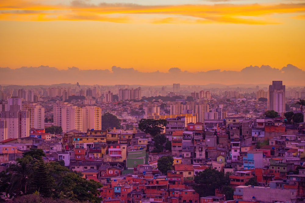 a city with many buildings