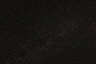 A serene night sky filled with bright stars forming ancient Vedic astrology symbols.