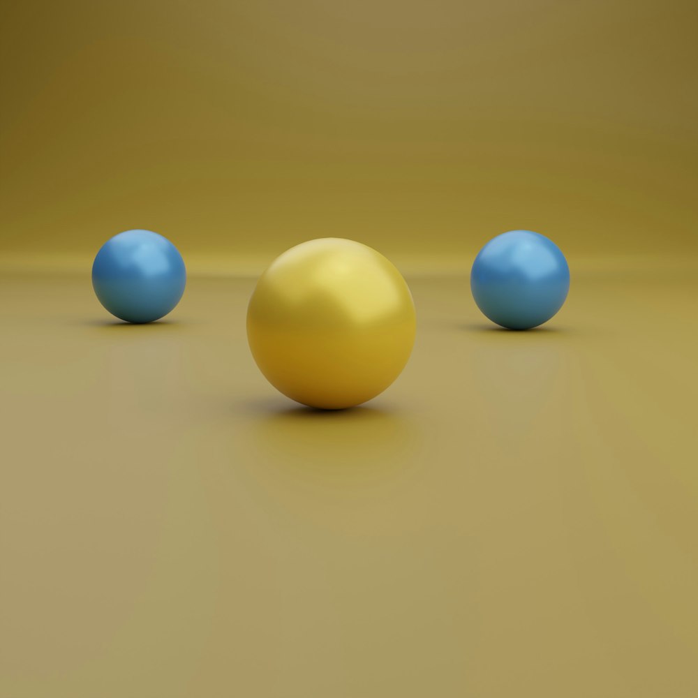 a group of balls on a table