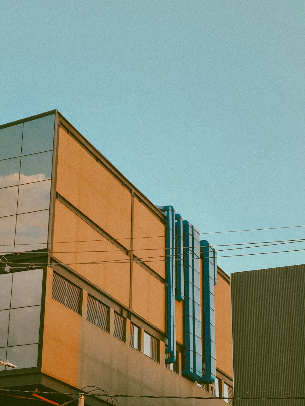 a building with glass windows