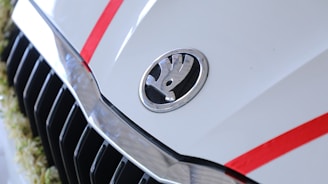 Close-up of a shiny new car grille ready to upgrade a vehicle's front end
