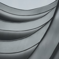 a close up of a black and white circle