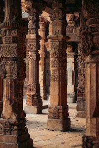 Marble Temple Pillar