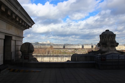 Balcony view of a luxury Madrid neighborhood with classic architecture.