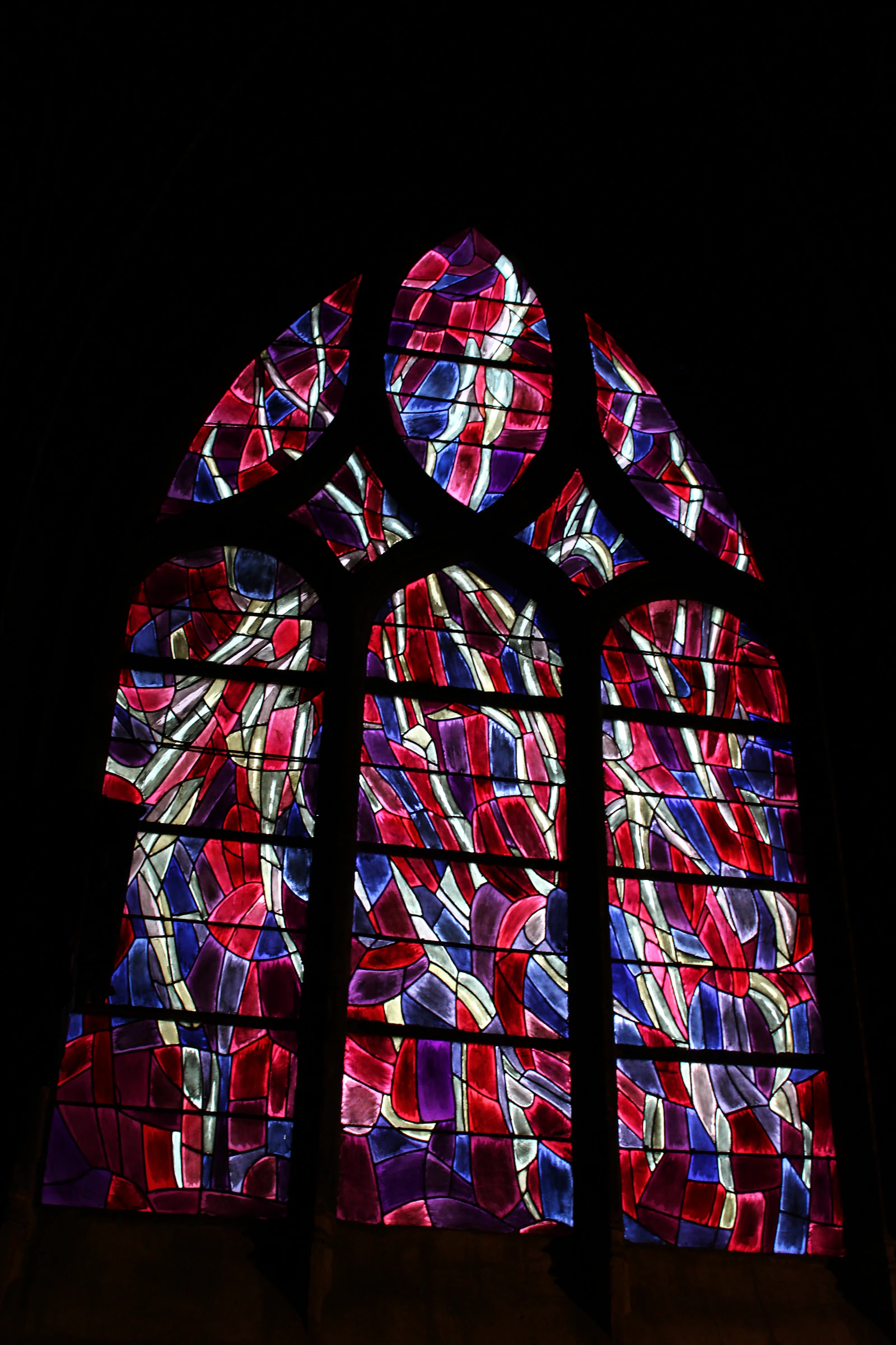 A stained glass window