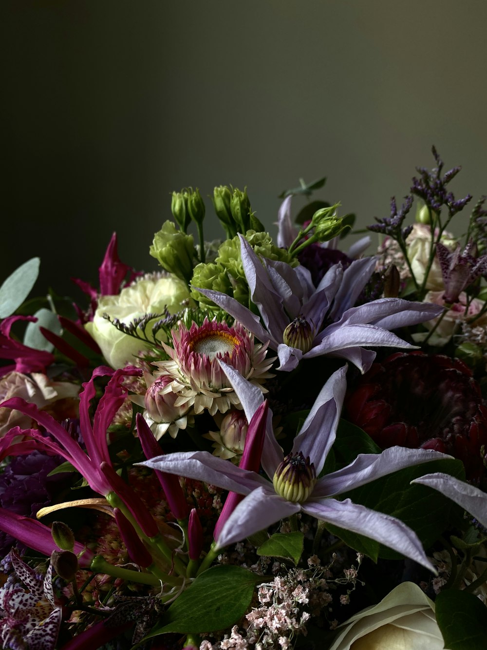 a close up of flowers