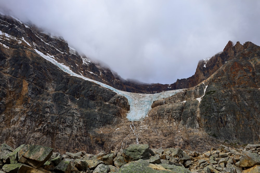 a rocky mountain side