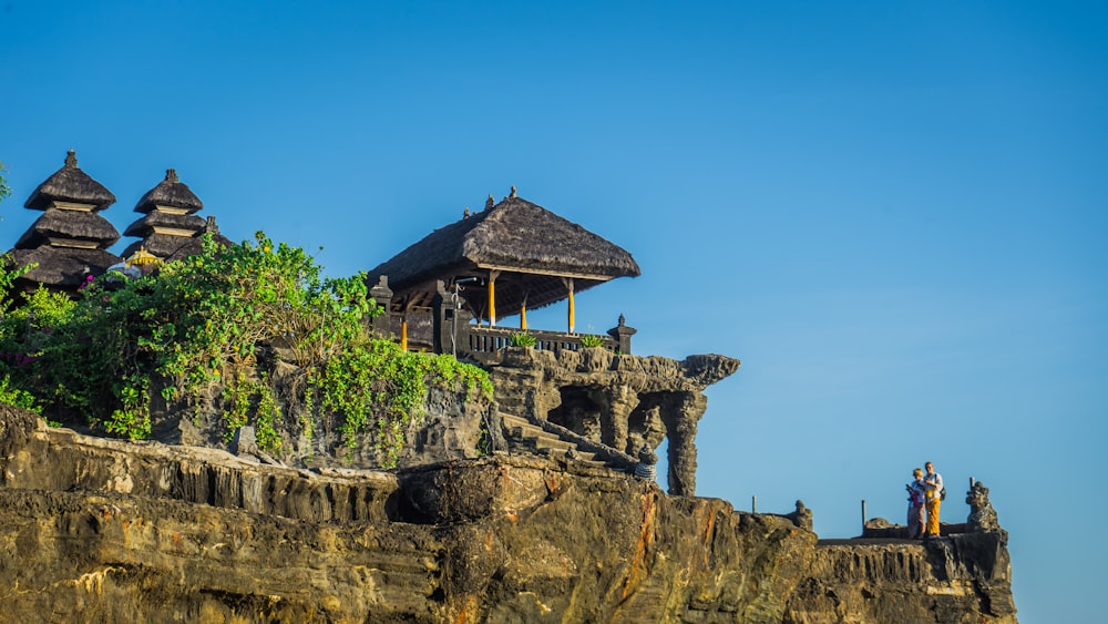 a building on a hill