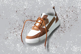 a pair of brown shoes