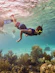 a person diving into the water