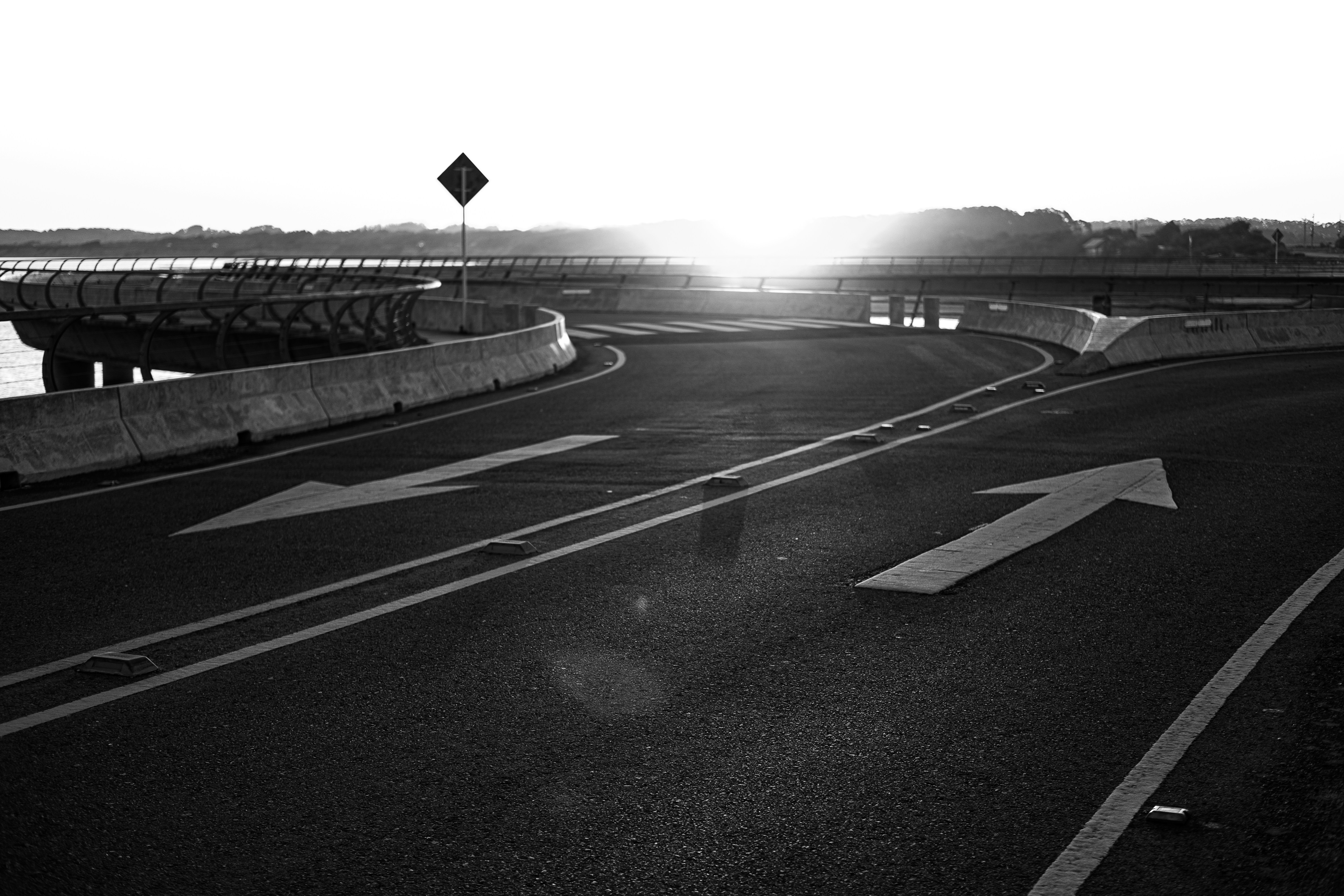 a road with a sign on it