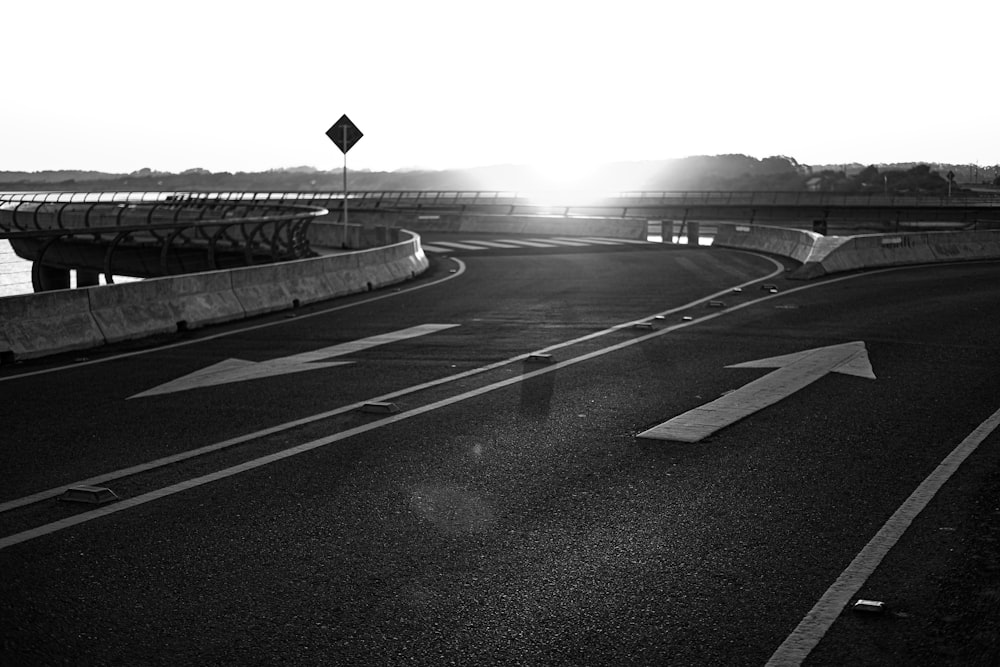 a road with a sign on it