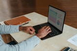 a person using a laptop