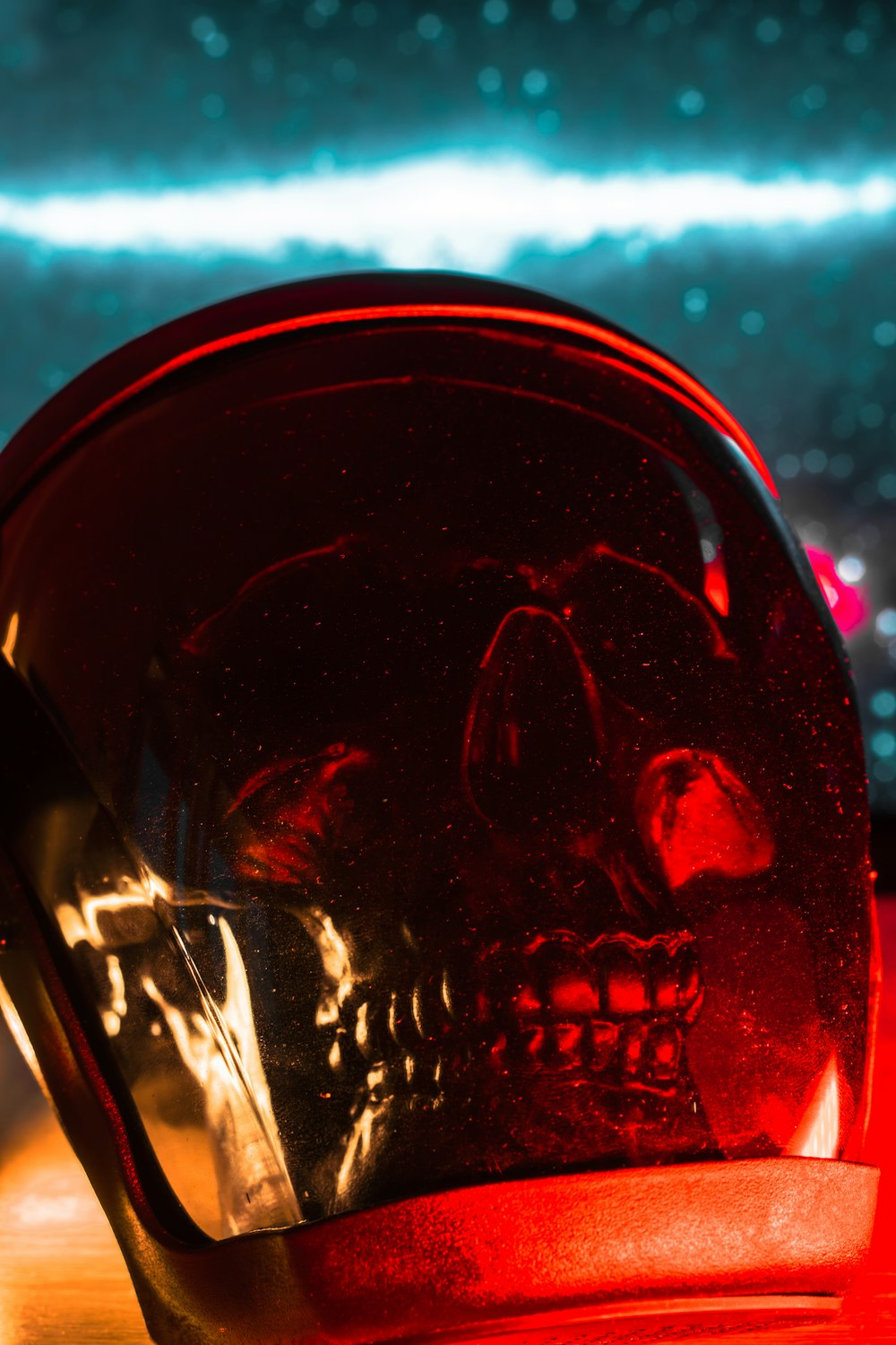 a close up of a car's headlight