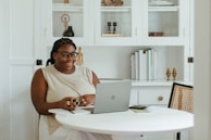 a person sitting in a room