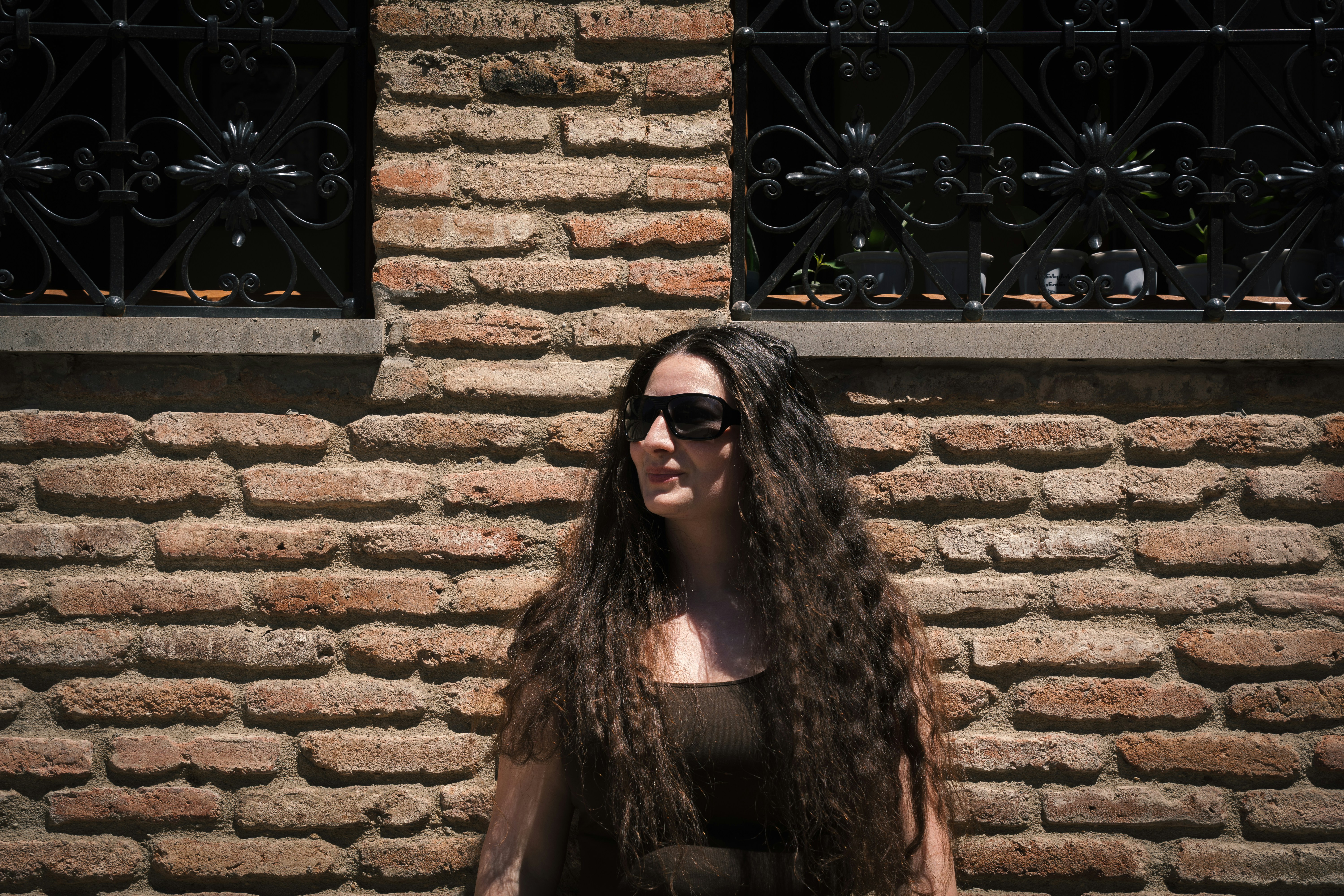 a person wearing sunglasses