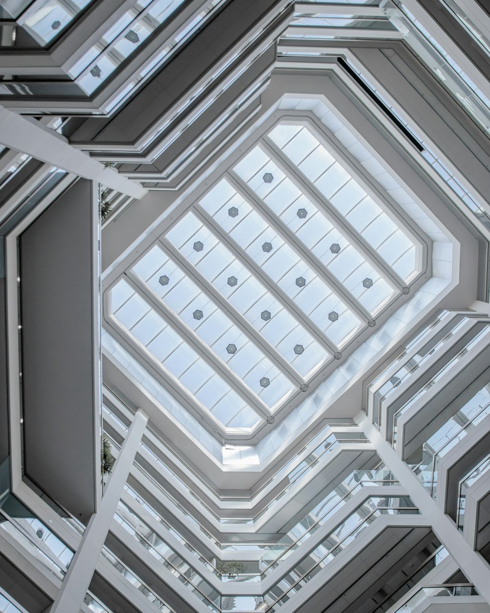 a spiral staircase in a building