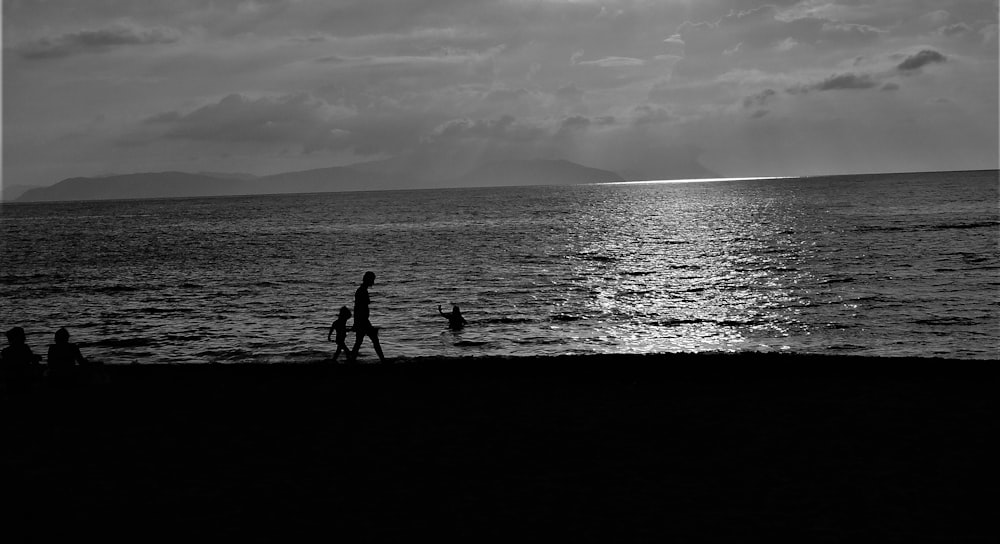 people on a beach