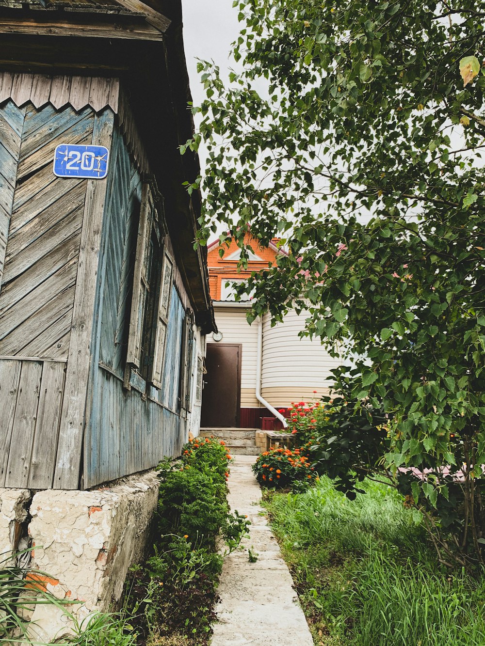 a path between buildings