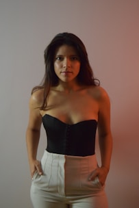 a person posing for a picture