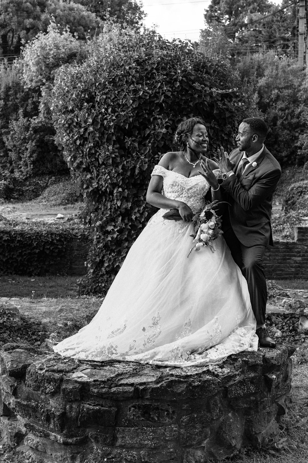 a man and woman posing for a picture